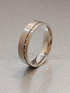 Diamond Set Gents Band Ring
