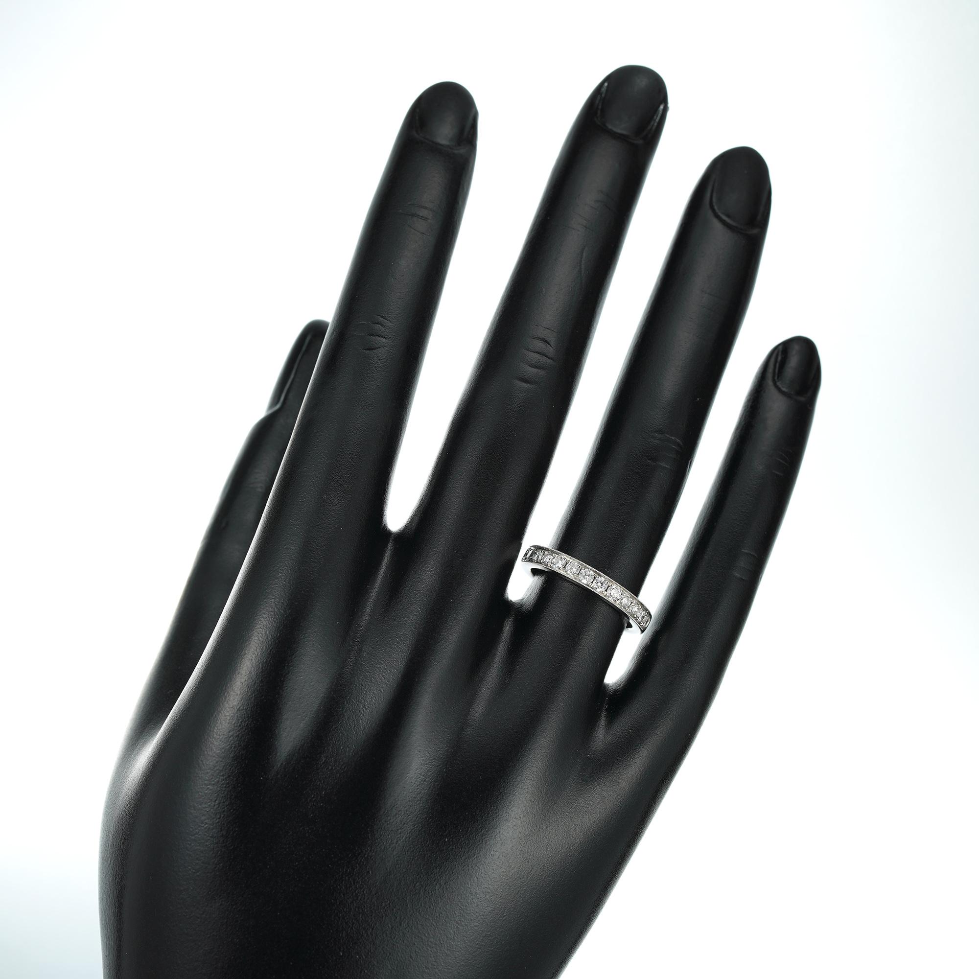 Women's or Men's Diamond-Set Half Eternity Ring
