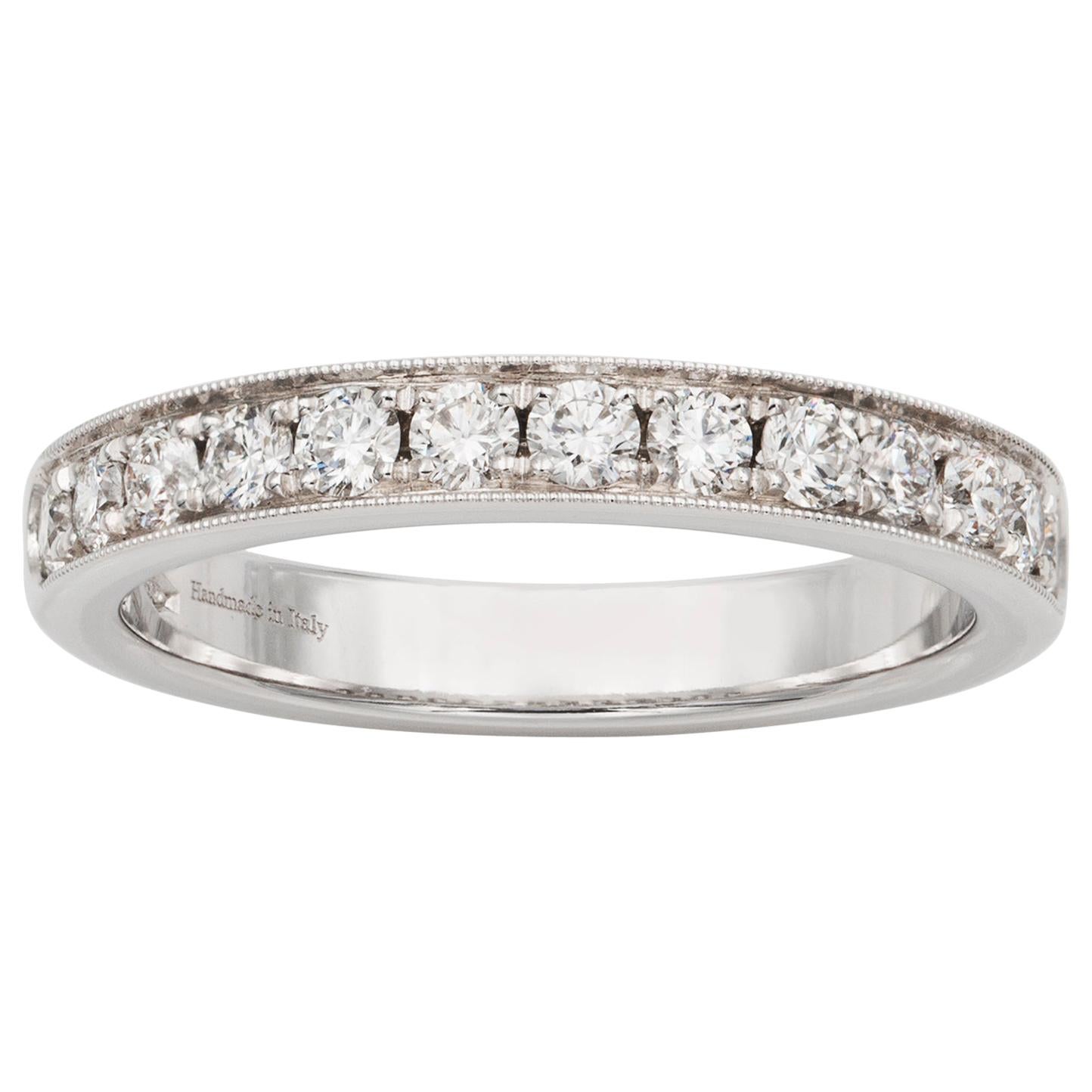 Diamond-Set Half Eternity Ring
