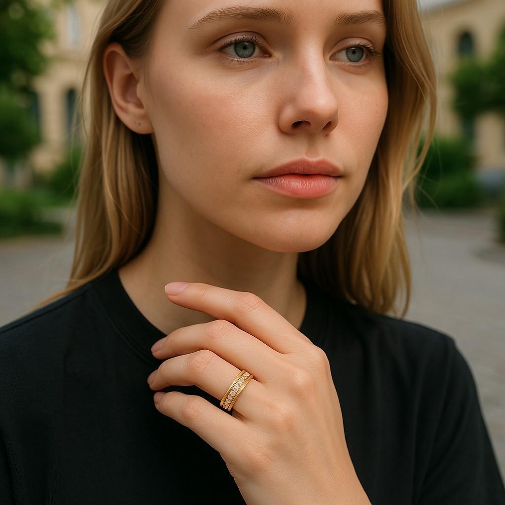 18 Karat Gelbgold Diamant Ewigkeit Ehering 
Diamant mit einem Gewicht von 0,50 Karat 
Doppelt genarbter Rand
Breite des Bandes 3,5 mm 
Qualität des Diamanten G VS
Unser Team von diplomierten Gemmologen wählt jeden Diamanten sorgfältig von Hand aus