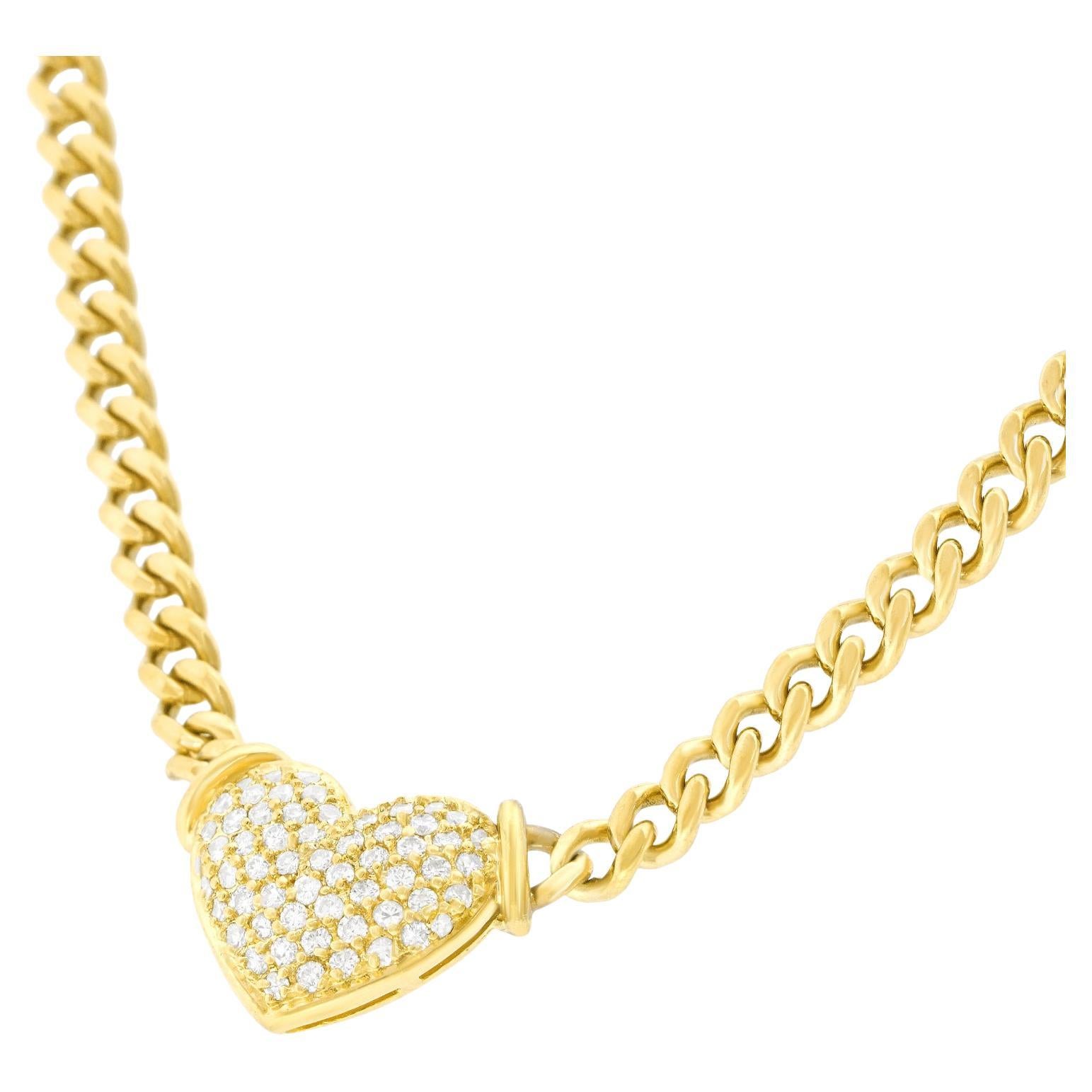 Collana con diamanti in vendita