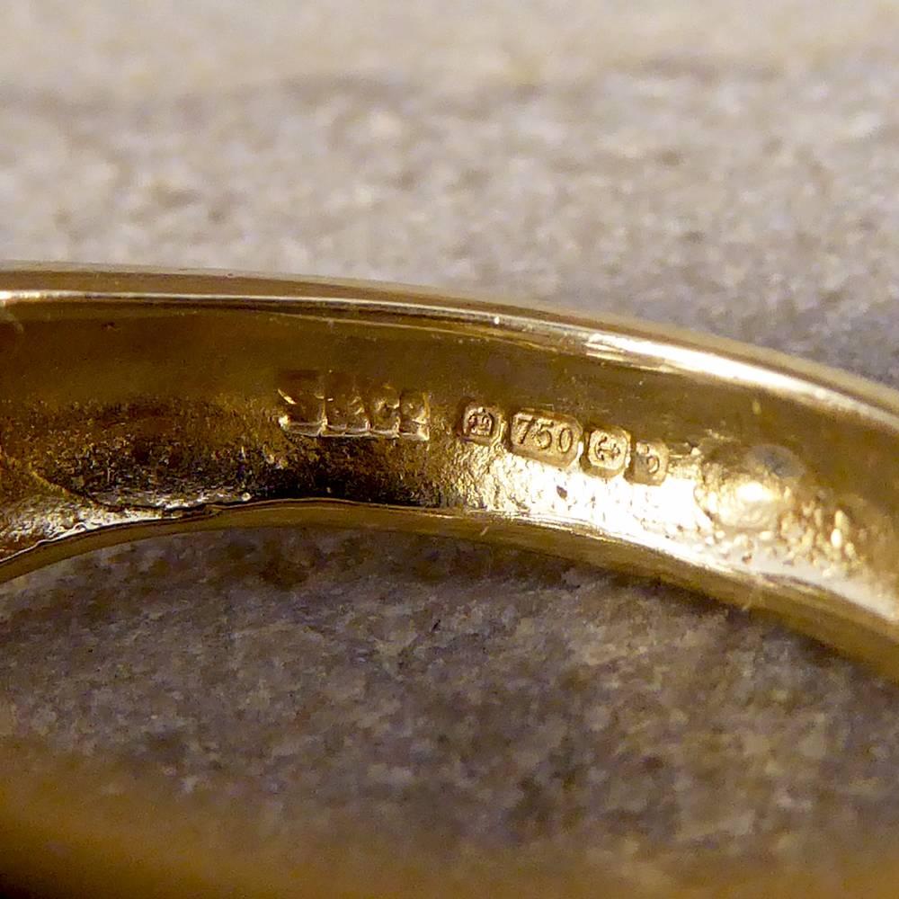 Women's or Men's Diamond Set Serpent Snake 18 Carat Gold Ring