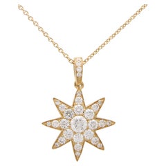 Collier d'étoiles sertie de diamants de 0,60 carat