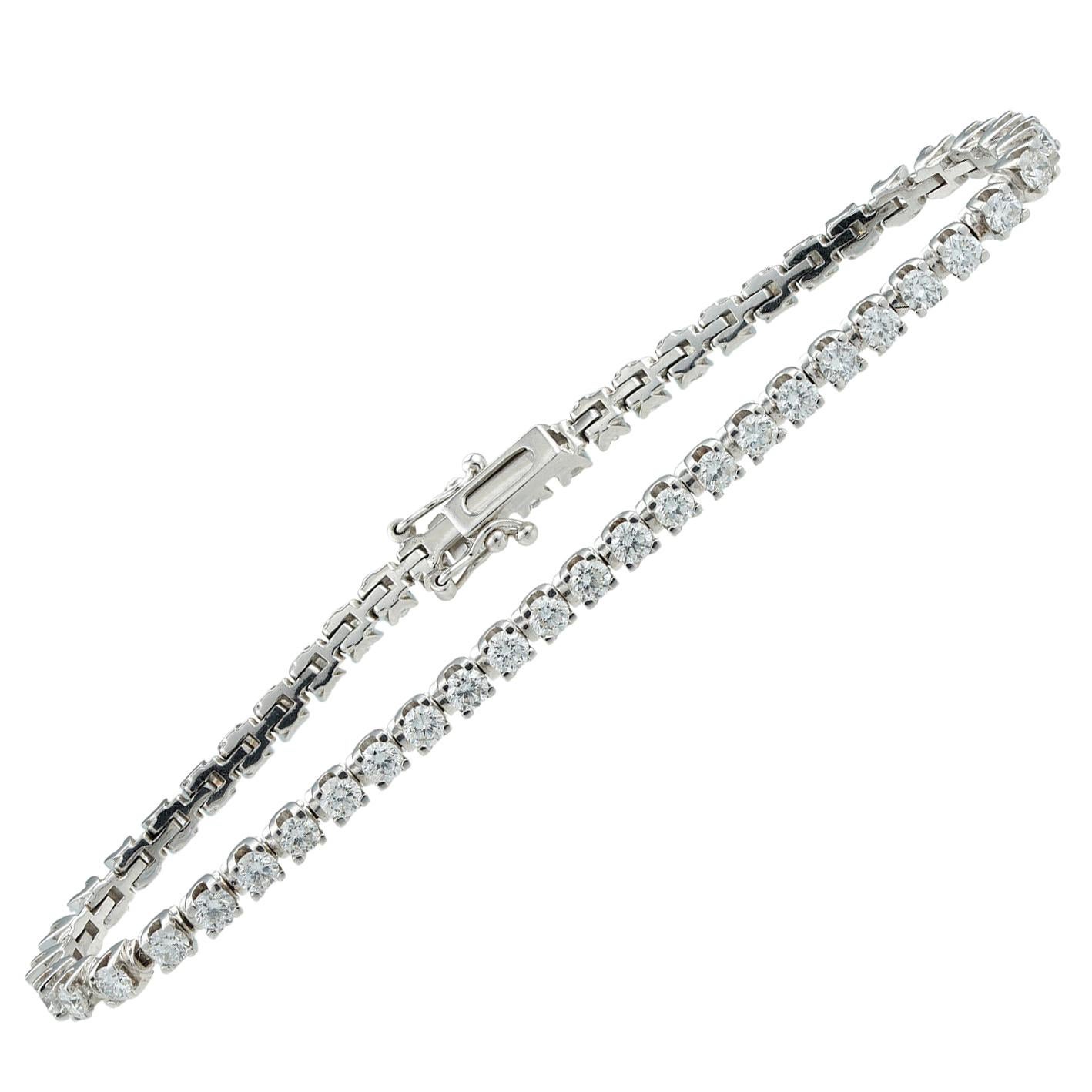 Diamond-Set Tennis Bracelet