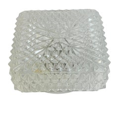 Diamantförmige Einbau-Deckenleuchte aus klarem Glas, Massive Leuchten, Deutschland