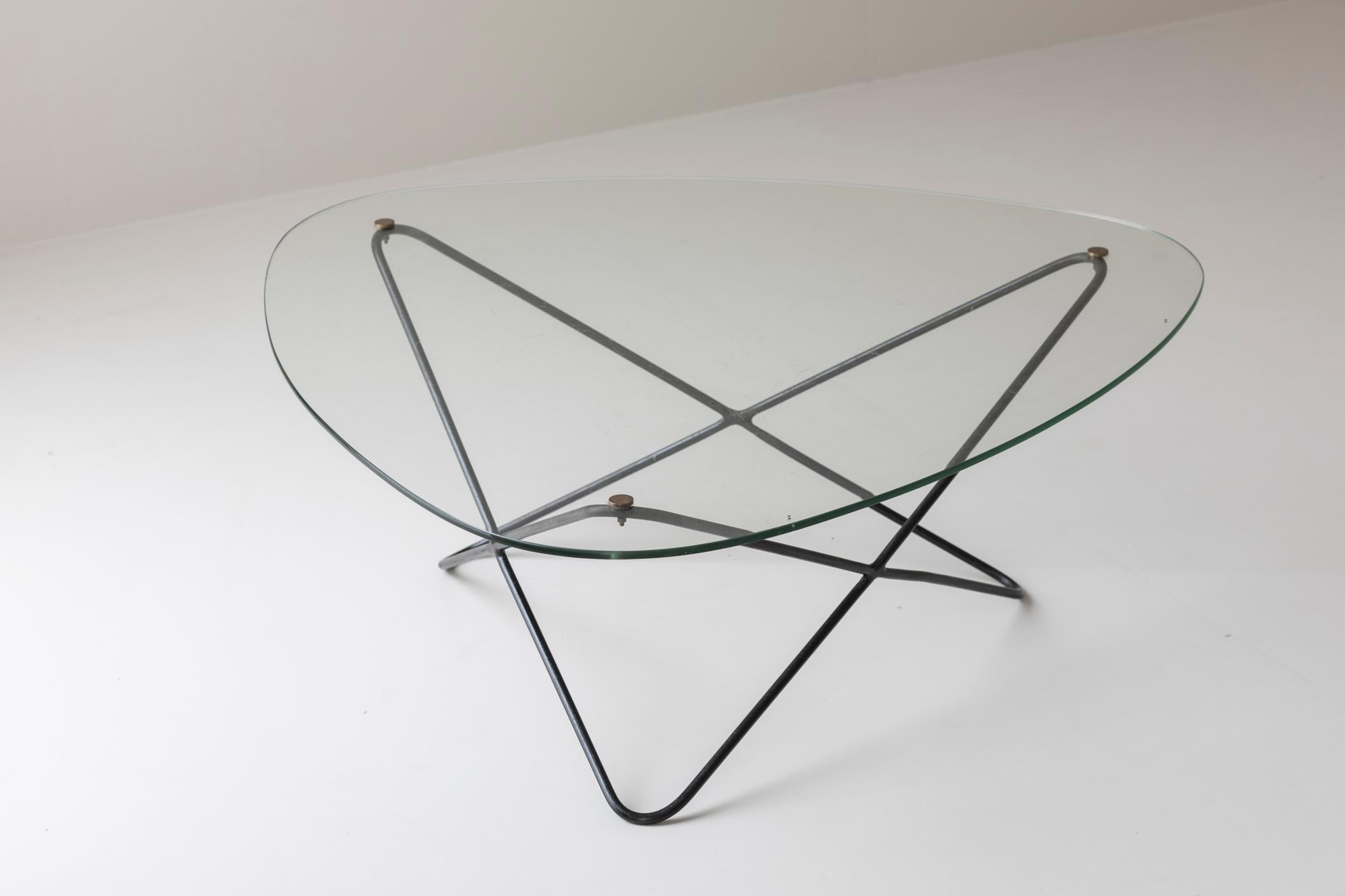 Diamond Shaped Coffee Table by Florent Lasbleiz for Airborne, France 1954 For Sale 4