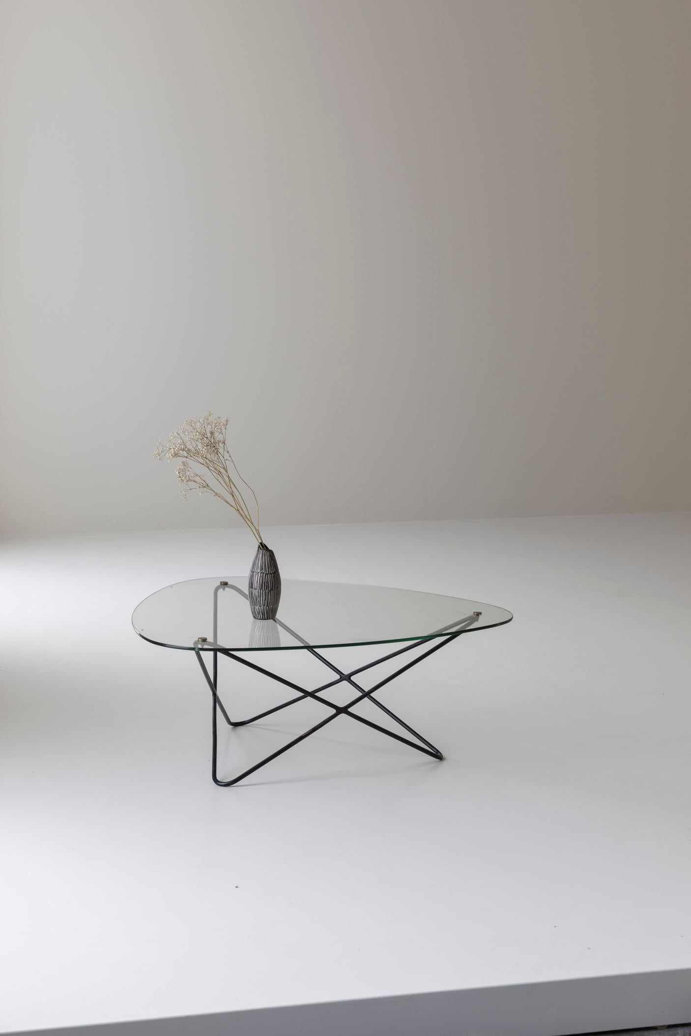 Diamond Shaped Coffee Table by Florent Lasbleiz for Airborne, France 1954 For Sale 12