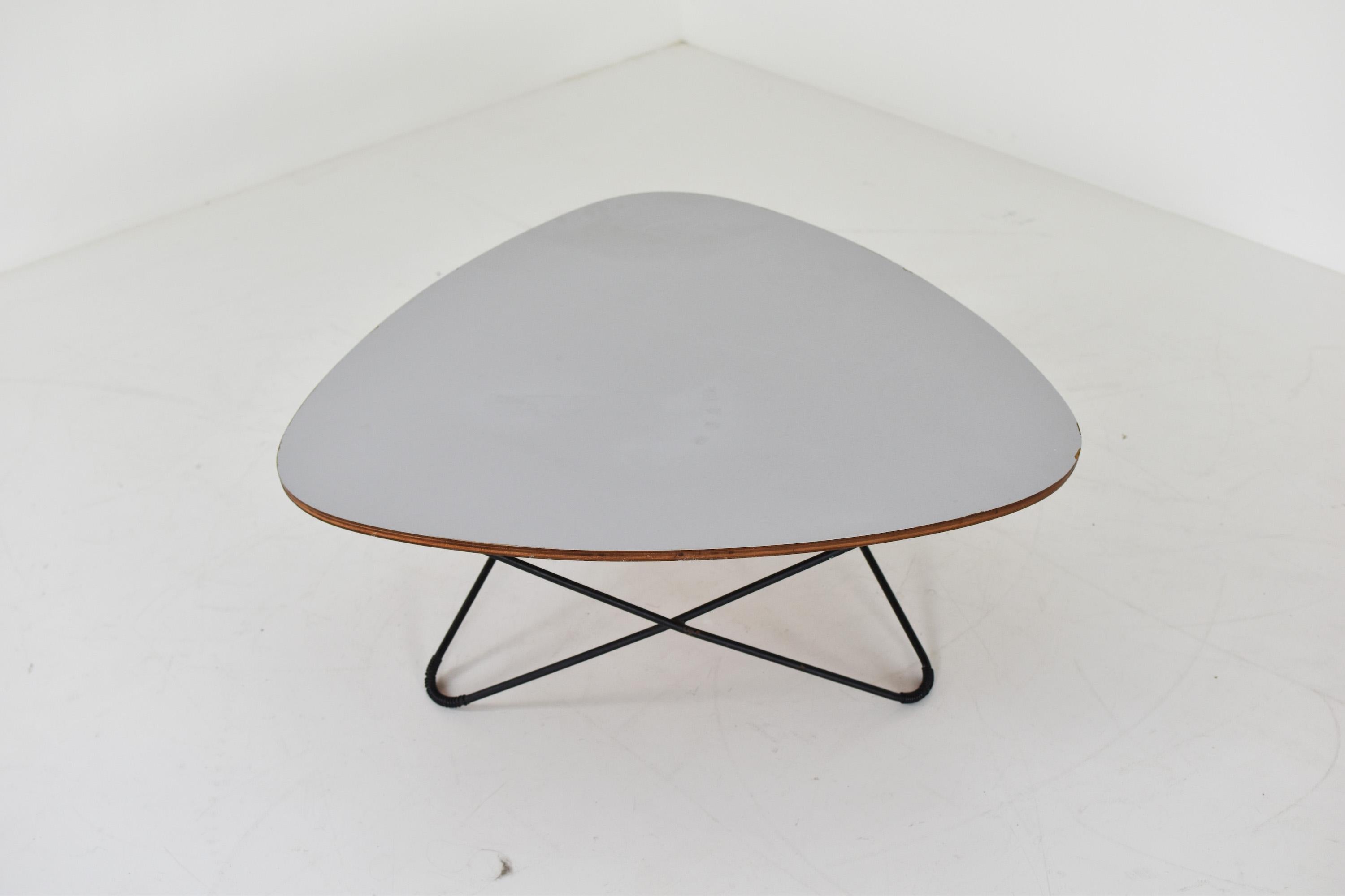 Mid-Century Modern Diamond Shaped Coffee Table by Florent Lasbleiz for Airborne, France 1954