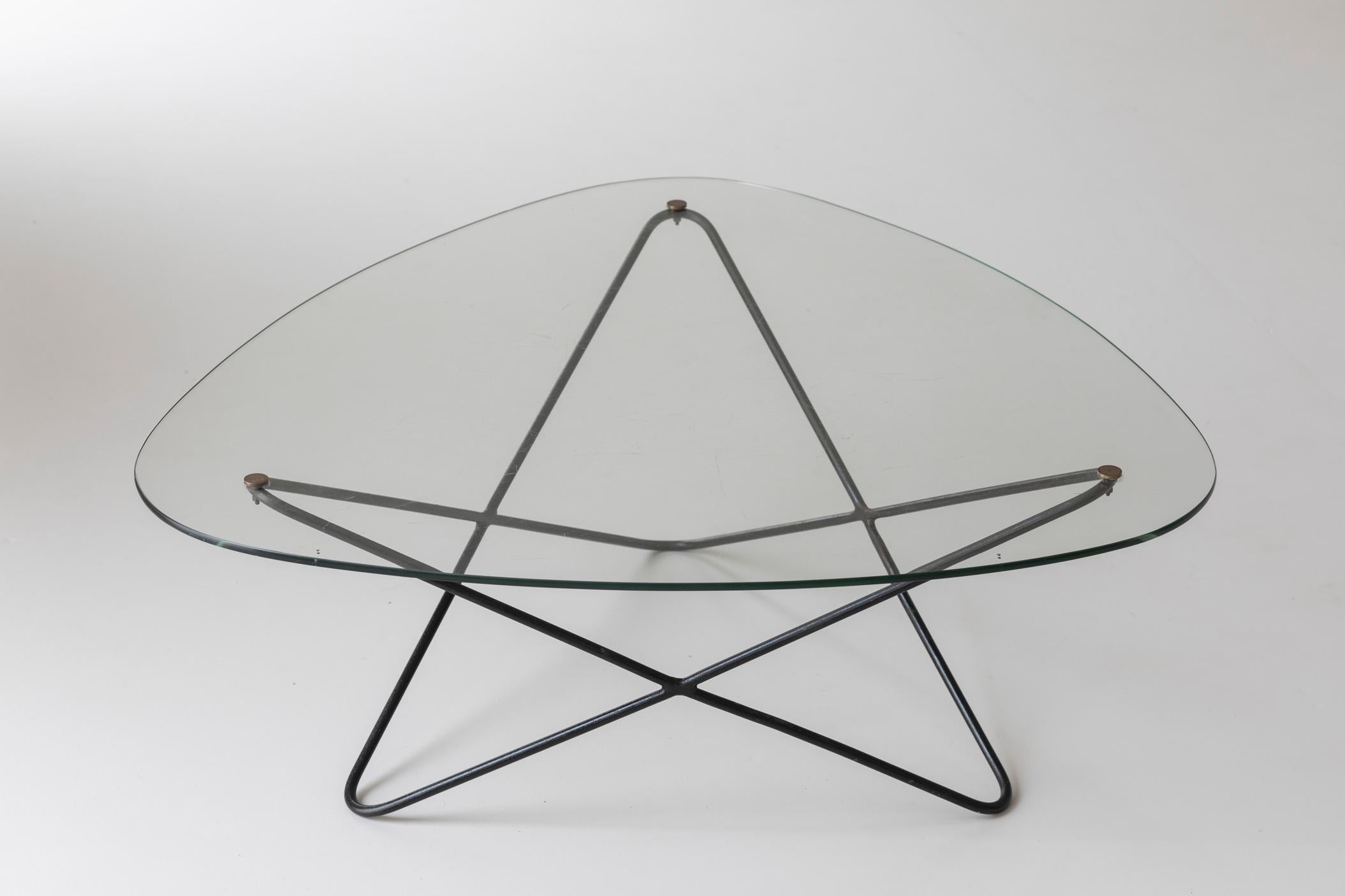 Diamond Shaped Coffee Table by Florent Lasbleiz for Airborne, France 1954 In Good Condition For Sale In Antwerp, BE