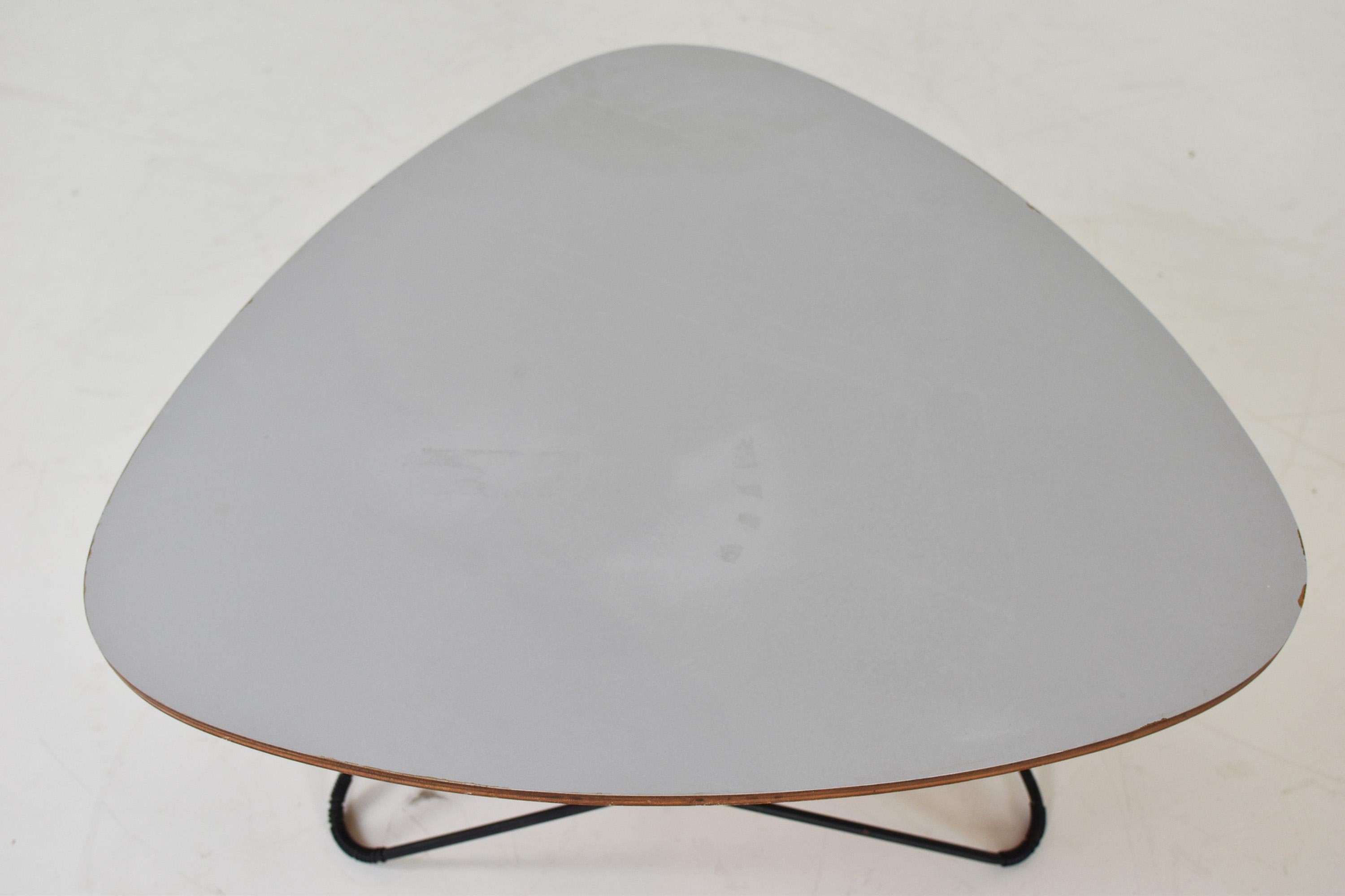 Diamond Shaped Coffee Table by Florent Lasbleiz for Airborne, France 1954 In Fair Condition In Antwerp, BE
