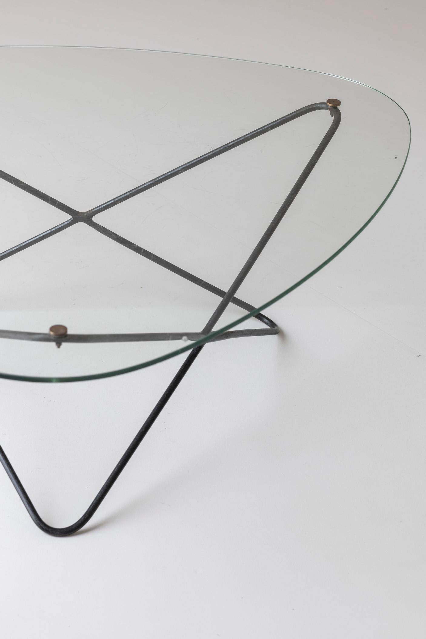 Mid-20th Century Diamond Shaped Coffee Table by Florent Lasbleiz for Airborne, France 1954 For Sale