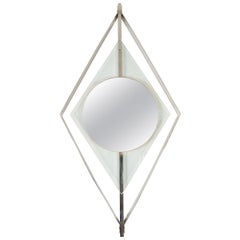 Diamond-Shaped Floating Surround Mirror