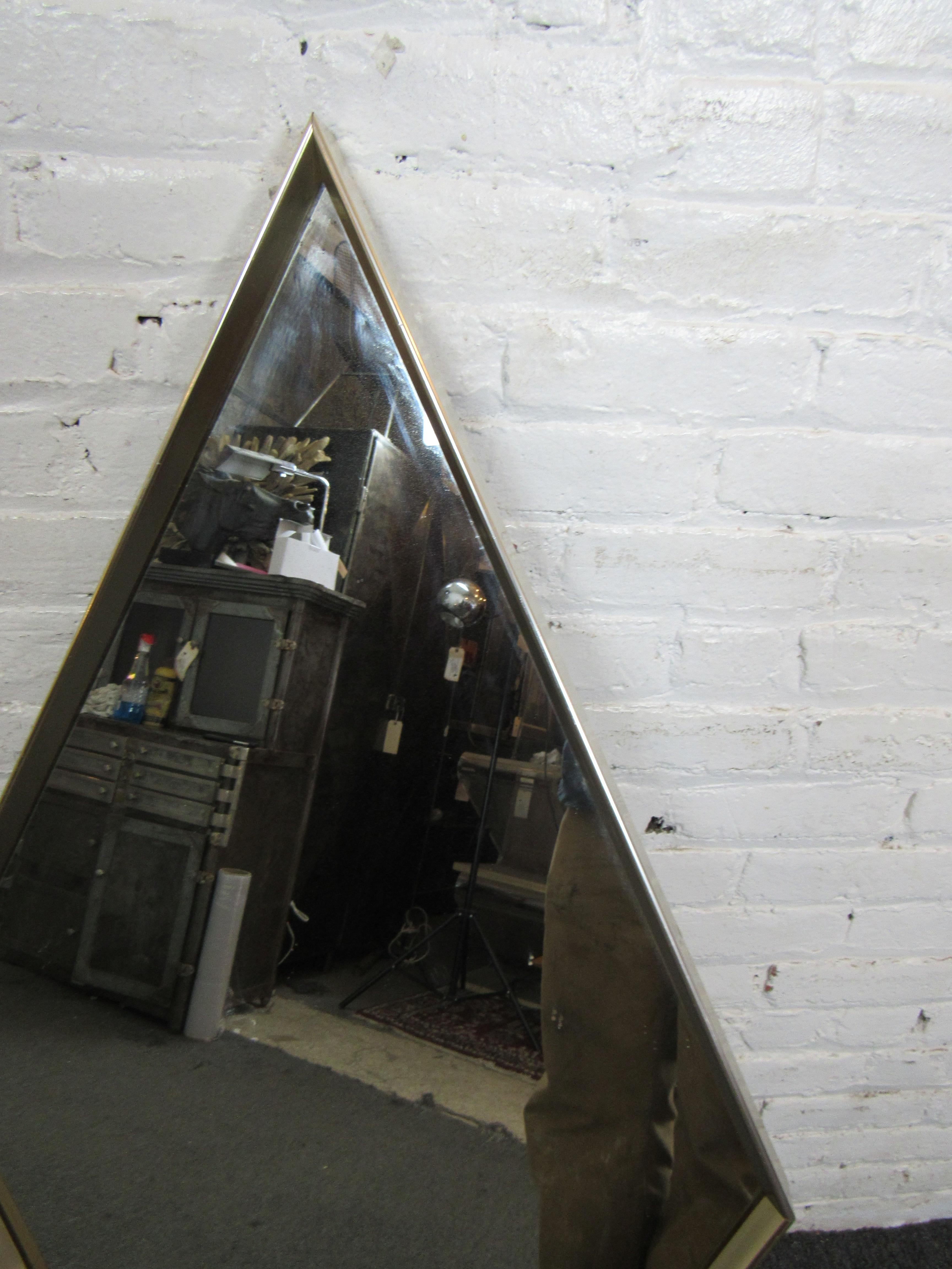 Mid-Century Modern Diamond-Shaped Mid-Century Wall Mirror For Sale