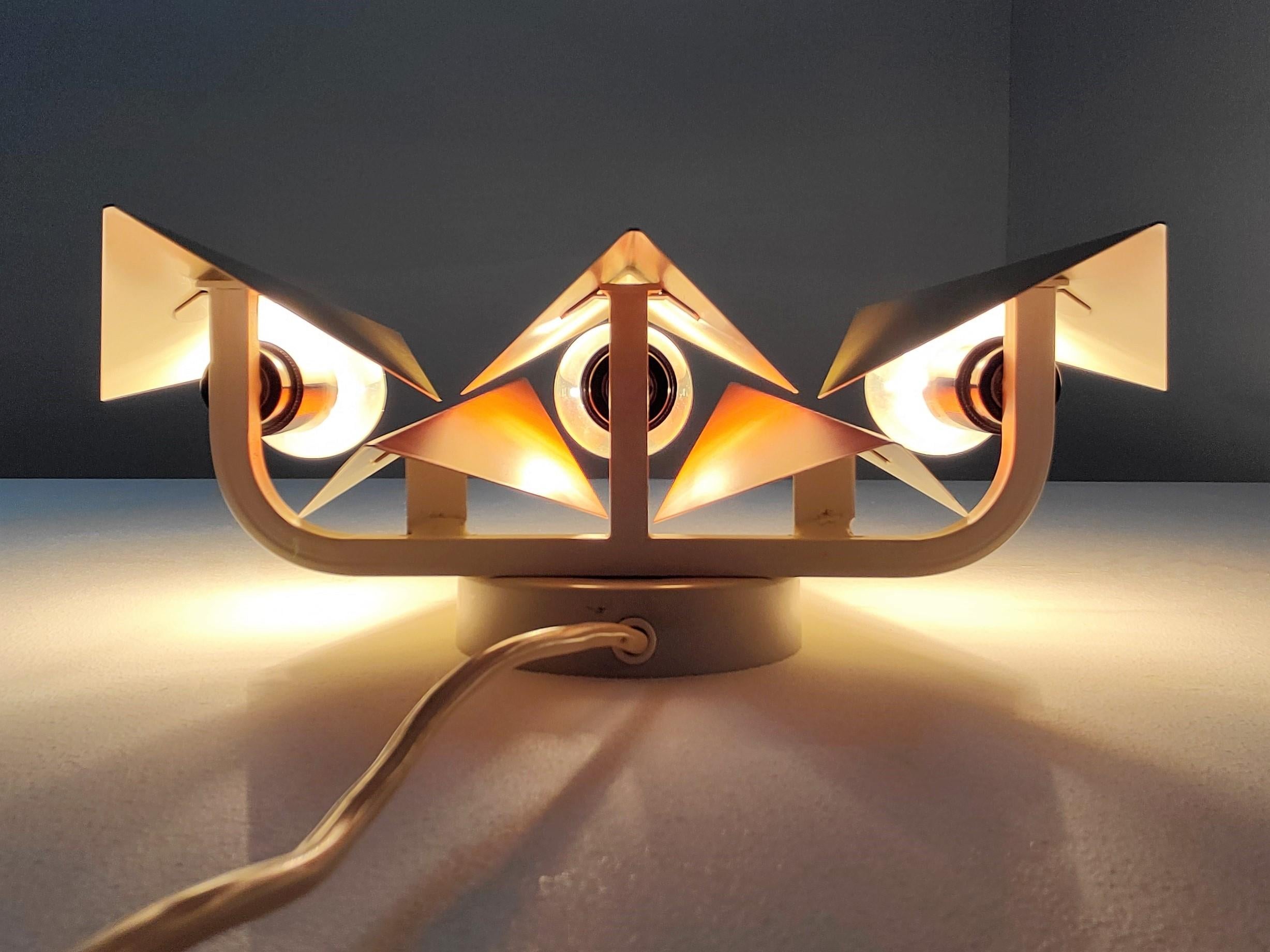 Diamond Shaped Wall Lamp by Svend Aage & Holm Sørensen for Holm Sørensen & Co 1