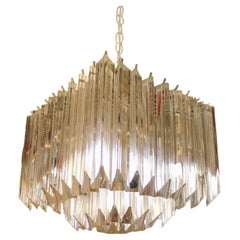 Diamond Shaped Waterfall Prism Chandelier