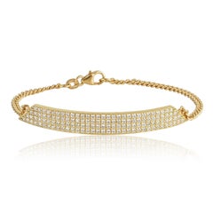 Bracelet en or jaune 18 carats serti de diamants