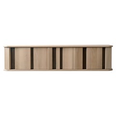 Diamond Sideboard in White Oak and Antique Bronze by Simon Johns