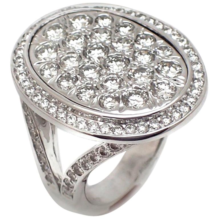 Diamond "Signet" Ring For Sale