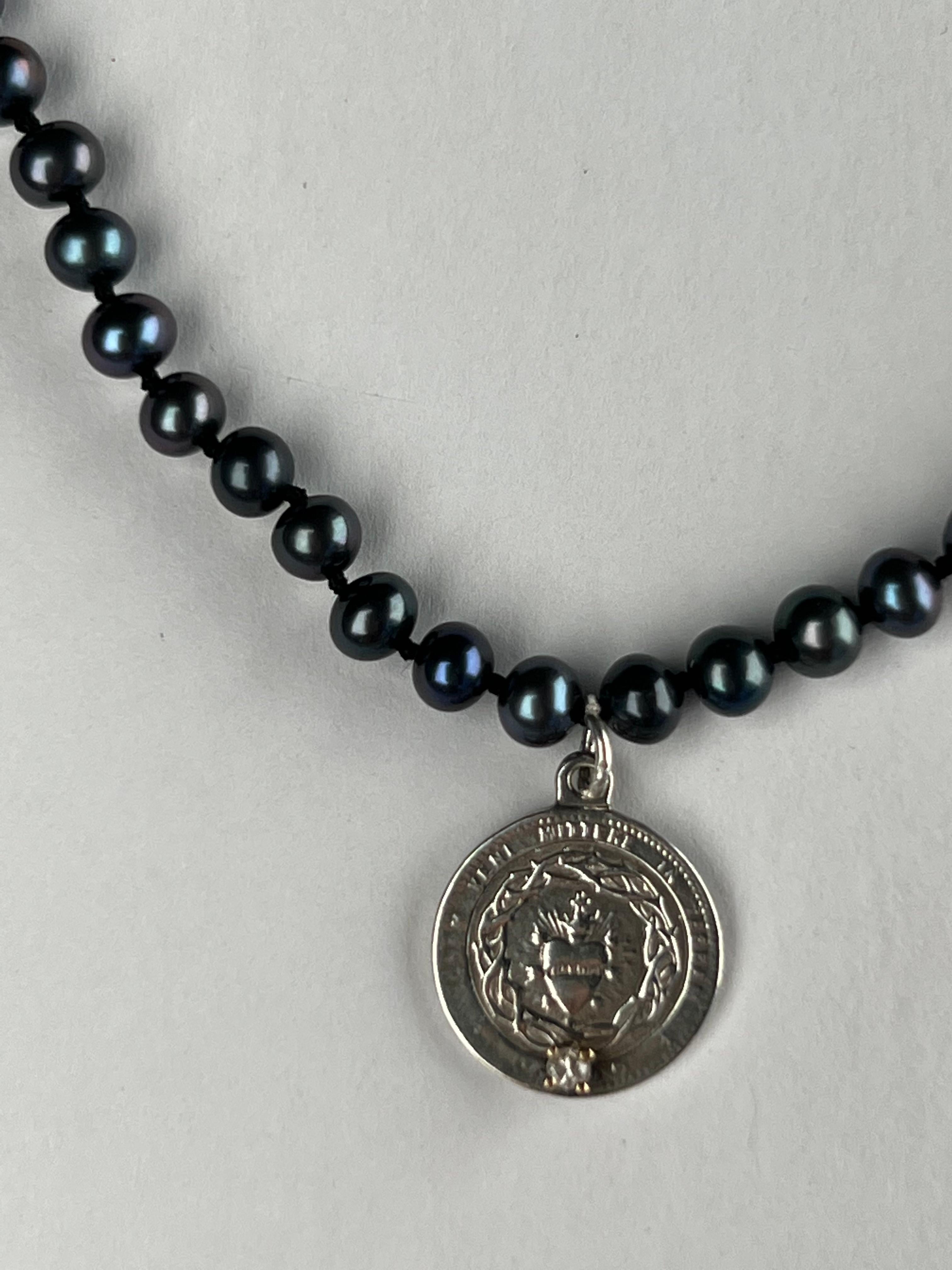 pearls of wisdom mini pendant necklace