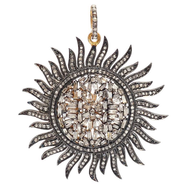 Gabriel and Co. 18k Yellow Gold 925 Sterling Silver with Diamond