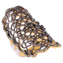 0.73cts Diamond 925 sterling Silver Ring