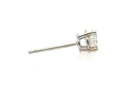 Diamond Single Stud Earring Mined .25ct Round Brilliant F SI 14K White Gold