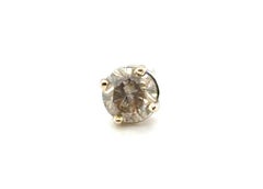 Einzelner Diamant-Ohrstecker Mined .54ct EGL zertifiziert RBC 14K Weißgold