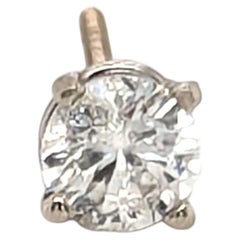 Diamant-Ohrstecker, RBC-Verschluss, abgebaut, 1/3 Karat, 14 Karat Weißgold