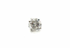 Boucle d'oreille diamant simple RBC Screwback Mined .50 Carat 14K White Gold