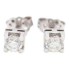 Boucles d'oreilles Sleepyhead en or blanc et diamants