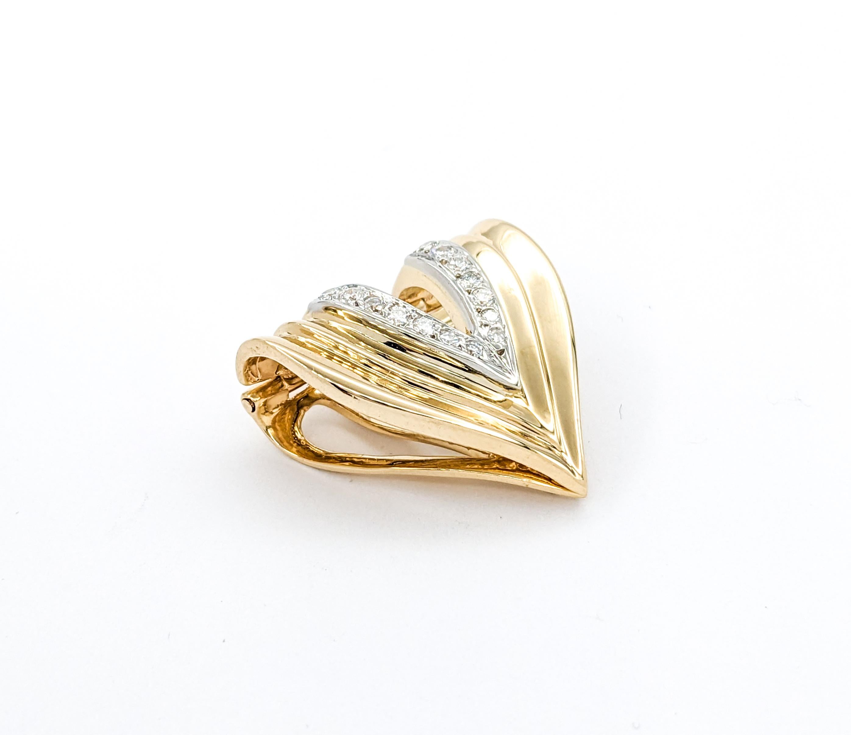Diamond Slide Pendant In Yellow Gold 1