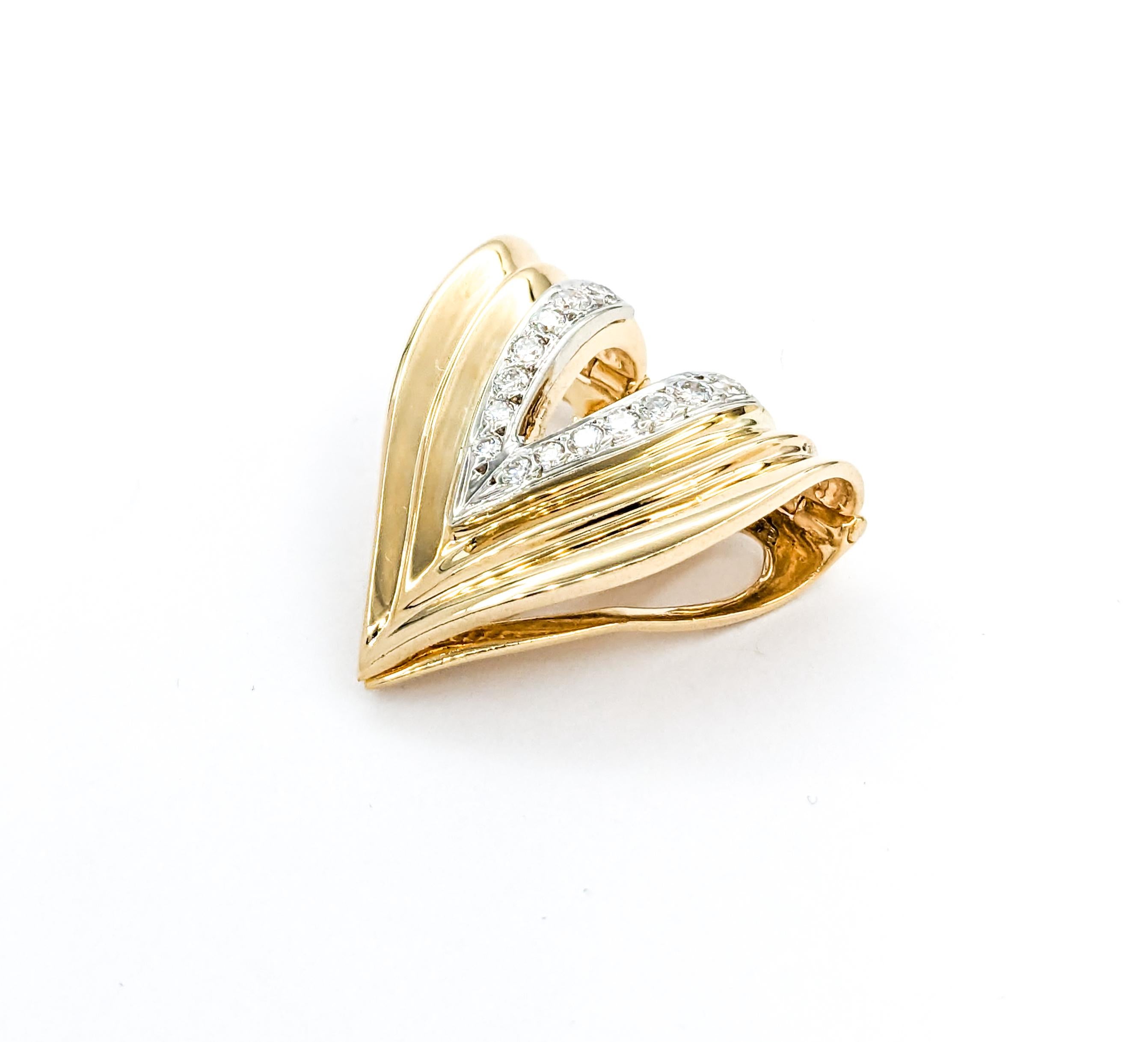 Diamond Slide Pendant In Yellow Gold 2