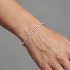 Diamond Slim 14K (oder 18k auf Anfrage) Gelbgold Line Bracelet