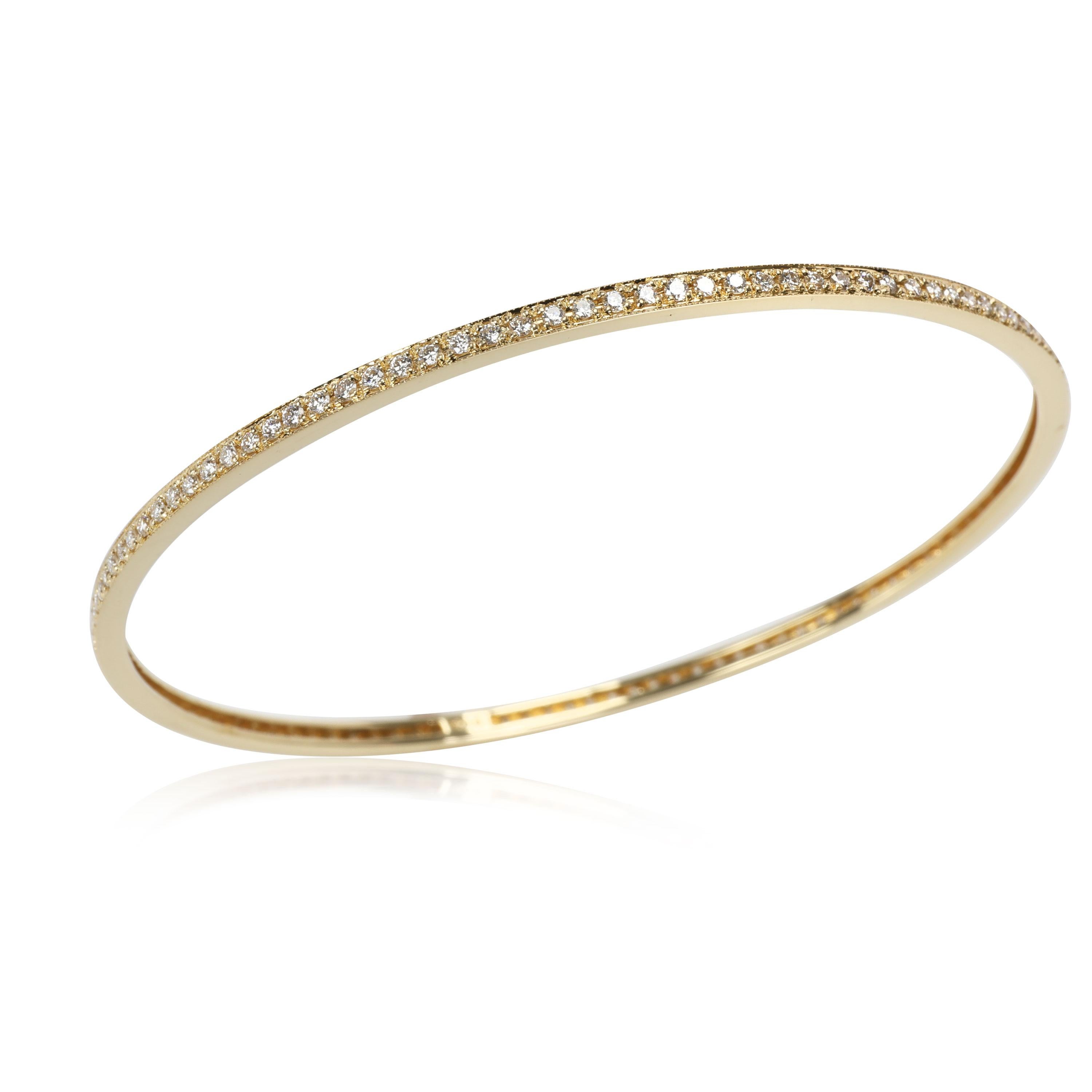 Diamant-Slip-Armreif aus 18k Gelbgold mit 1,75 Karat im Zustand „Hervorragend“ in New York, NY