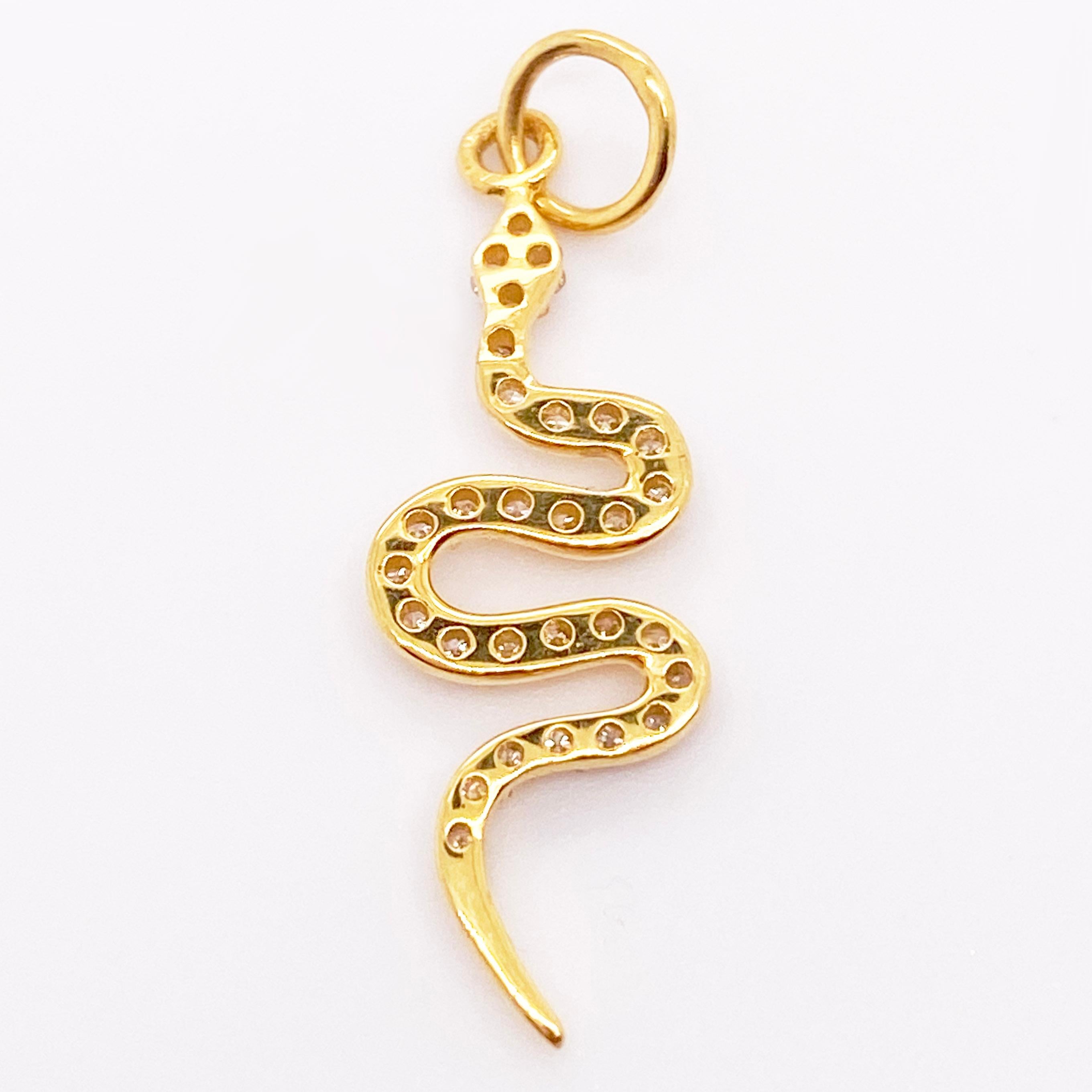 diamond snake pendant