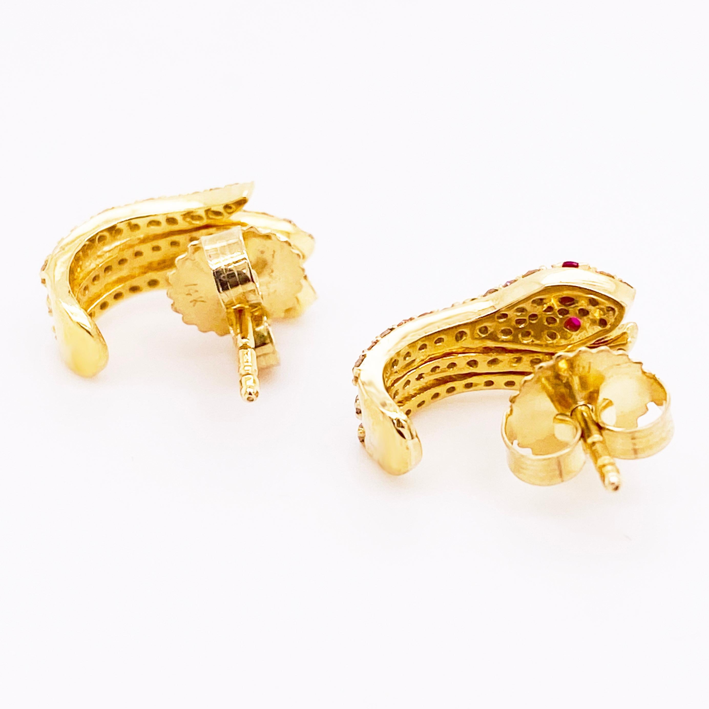 diamond snake earrings manufacturer