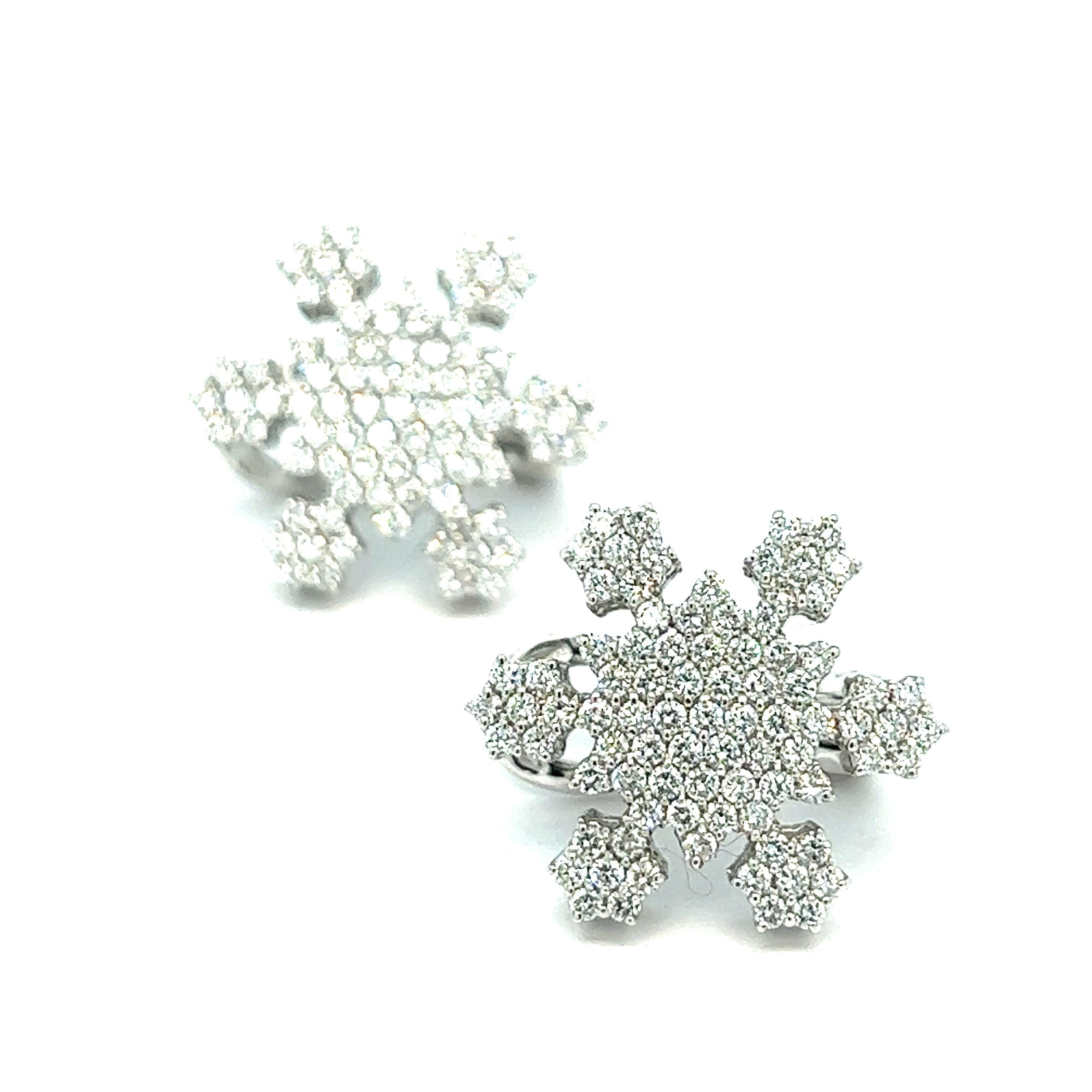 pandora snowflake earrings