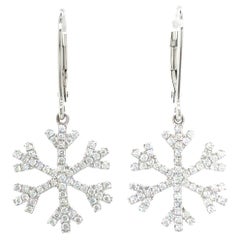 Diamond Snowflake Earrings