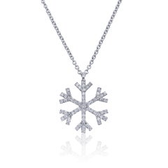 Diamond Snowflake Necklace