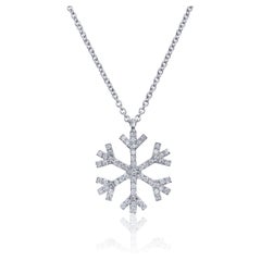 Diamond Snowflake Necklace 
