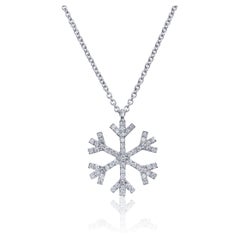 Diamond Snowflake Necklace