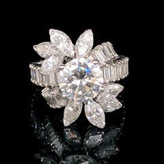 Diamond Solitaire Cocktail Ring, ca. 2.2ct, G/H-VS, 1970s