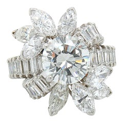 Diamond Solitaire Cocktail Ring, ca. 2.2ct, G/H-VS, 1970s