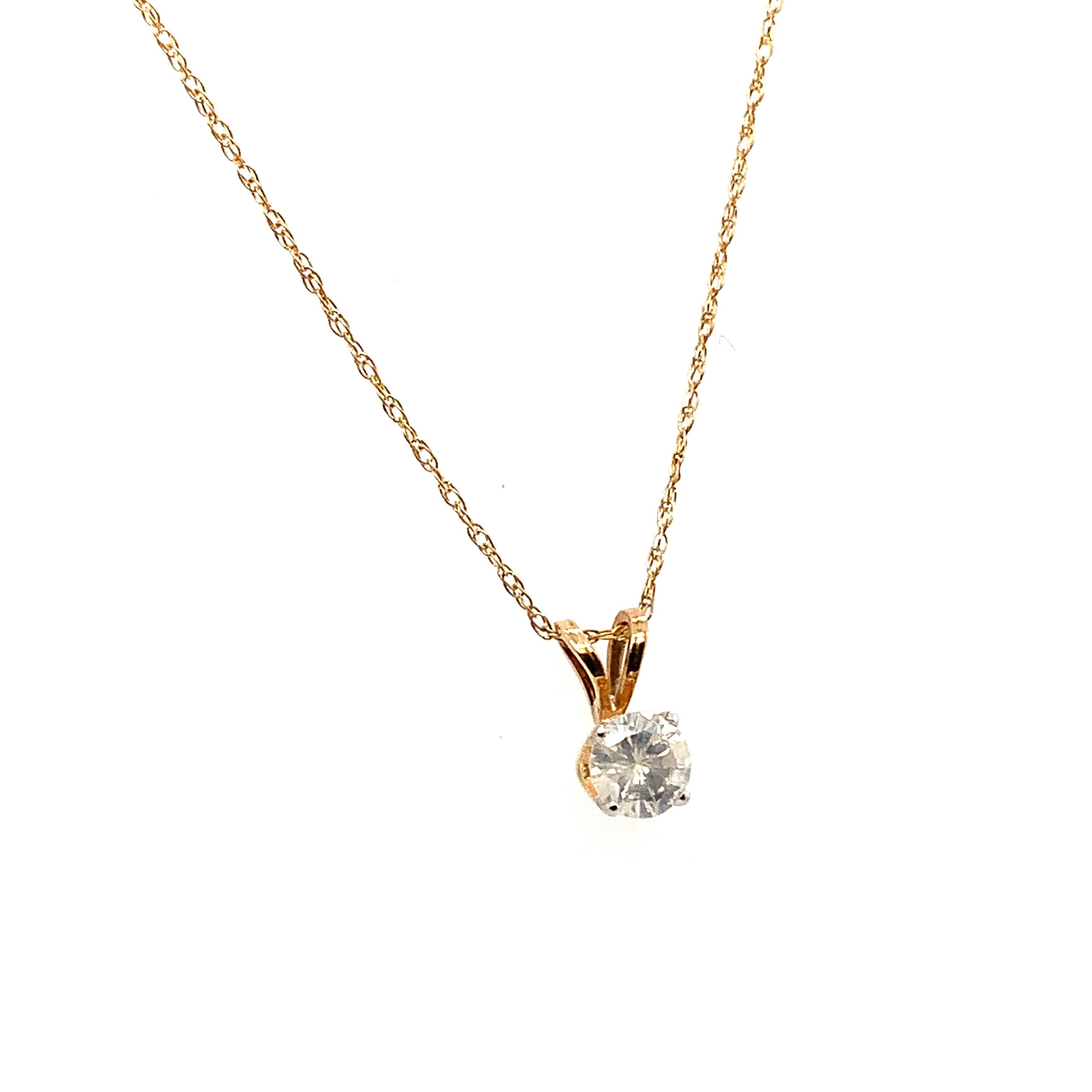 Colgante solitario de diamantes oro amarillo en Nuevo estado para la venta en London, GB