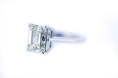 Diamond Solitaire, Emerald Cut, 5 Carat