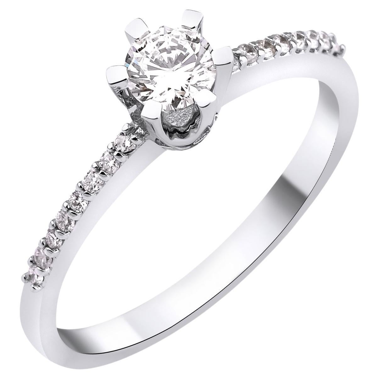 For Sale:  Diamond Solitaire Engagement Ring