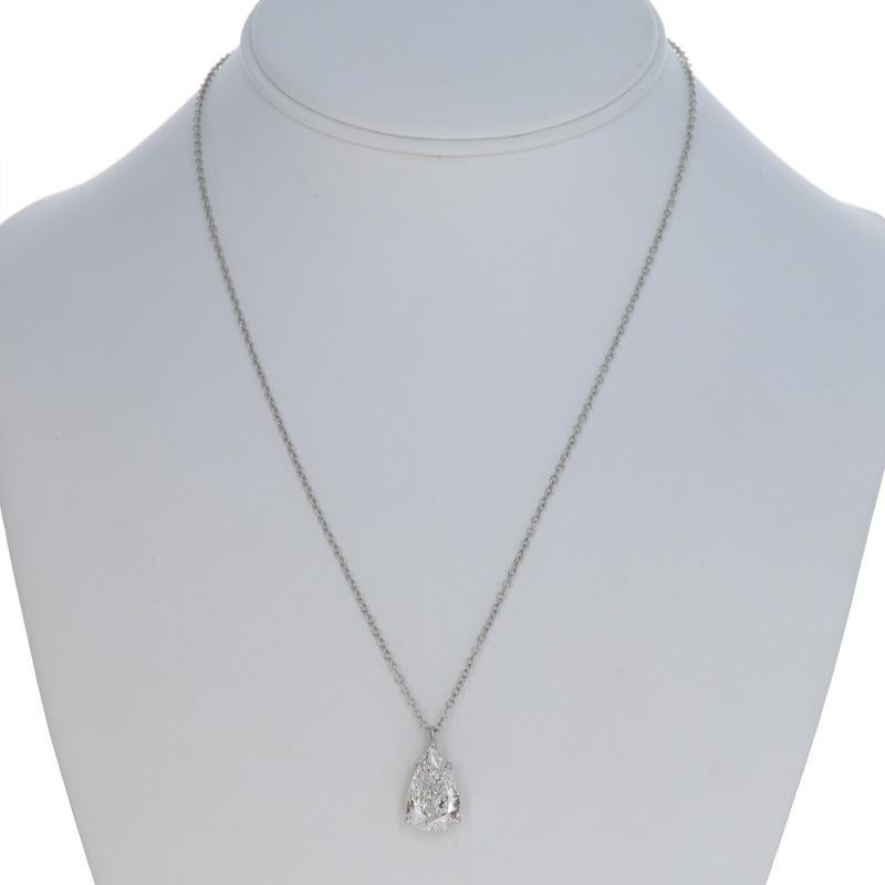 Diamant Solitär Anhänger Halskette 18