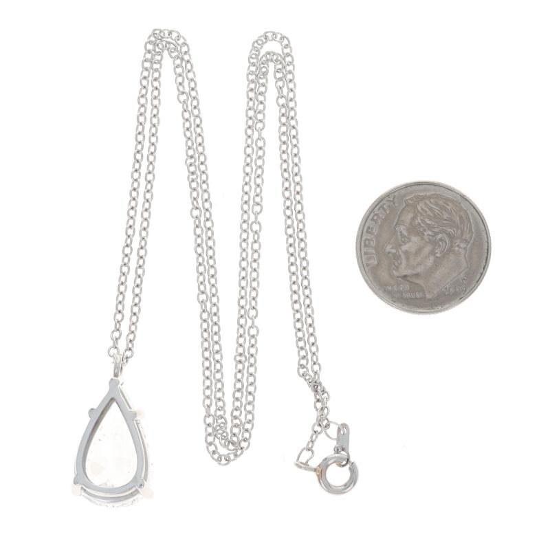 Diamant Solitär Anhänger Halskette 18