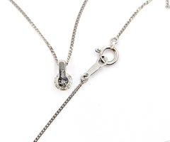 Diamond Solitaire Pendant Necklace in Platinum