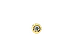 Collana con ciondolo solitario Diamonds Mine 1/4ct 18K con catena fluttuante e scomparsa